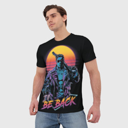 Мужская футболка 3D I will be back - Terminator - фото 2