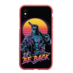 Чехол для iPhone XS Max матовый I will be back - Terminator