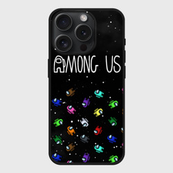 Чехол силиконовый для Apple iPhone 15 Pro матовый Among Us