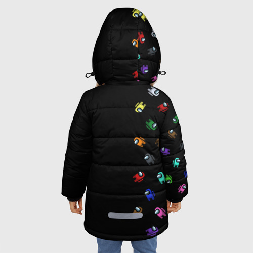Зимняя куртка для девочек 3D Among Us - Impostor, цвет светло-серый - фото 4