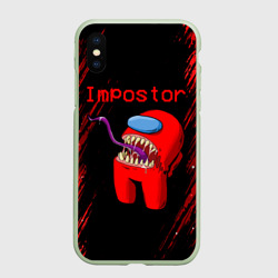 Чехол для iPhone XS Max матовый Among Us - impostor