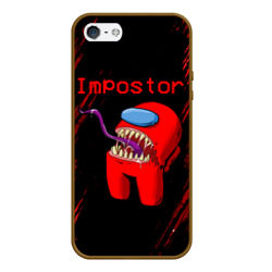 Чехол для iPhone 5/5S матовый Among Us - impostor