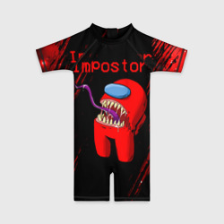 Детский купальный костюм 3D Among Us - impostor
