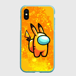 Чехол для iPhone XS Max матовый Among Us - Pikachu