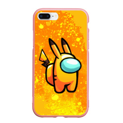 Чехол для iPhone 7Plus/8 Plus матовый Among Us - Pikachu