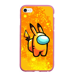 Чехол iPhone 6Plus/6S Plus матовый AMONG US - Pikachu