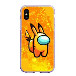 Чехол для iPhone XS Max матовый Among Us - Pikachu