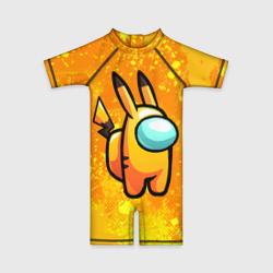 Детский купальный костюм 3D Among Us - Pikachu