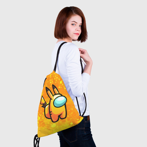 Рюкзак-мешок 3D Among Us - Pikachu - фото 5