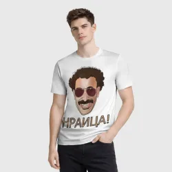 Мужская футболка 3D Борат - фото 2