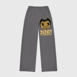 Женские брюки oversize без начеса хлопок Bendy And The Ink Machine