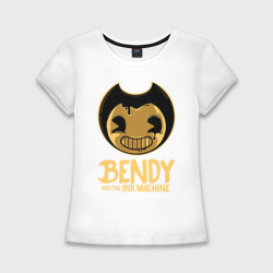 Женская футболка хлопок Slim Bendy And The Ink Machine