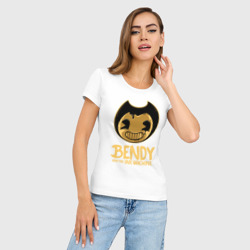 Женская футболка хлопок Slim Bendy And The Ink Machine - фото 2