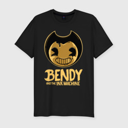 Мужская футболка хлопок Slim Bendy And The Ink Machine