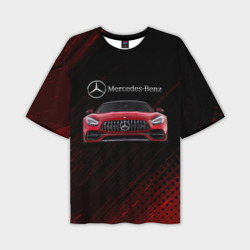 Мужская футболка oversize 3D Mercedes Benz AMG