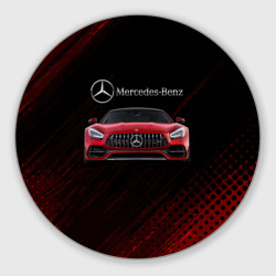 Круглый коврик для мышки Mercedes Benz AMG