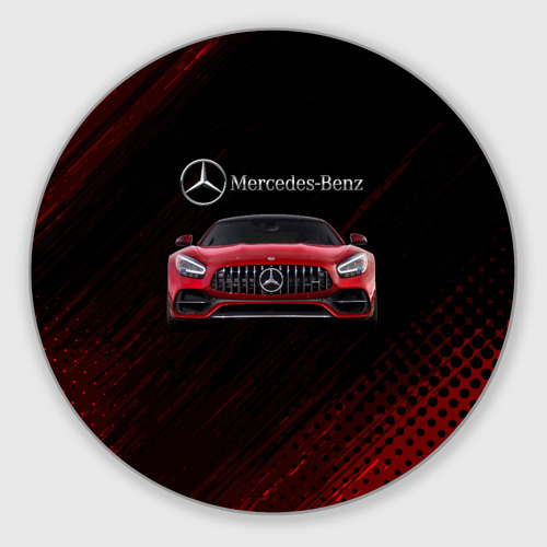 Круглый коврик для мышки Mercedes Benz AMG