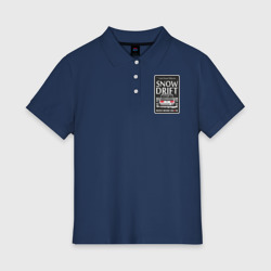 Женское поло хлопок From Siberia with snow drift classic