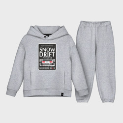 Детский костюм хлопок Oversize From Siberia with snow drift classic