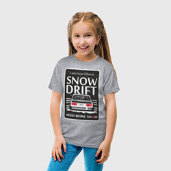 Детская футболка хлопок From Siberia with snow drift classic - фото 2