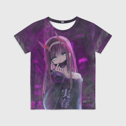 Детская футболка 3D Zero Two in mask