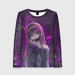 Женский лонгслив 3D Zero Two in mask