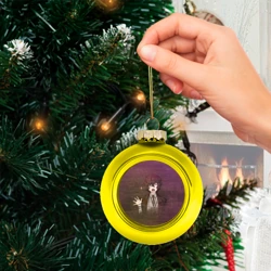 Ёлочный шар стеклянный/пластиковый Дазай Осаму - фото 2