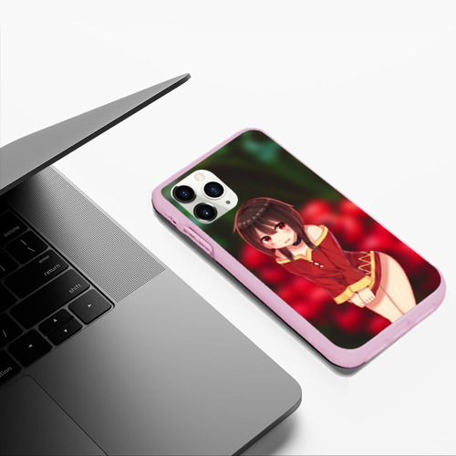 Чехол для iPhone 11 Pro Max матовый Мегумин. KonoSuba, цвет розовый - фото 5