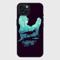 Чехол силиконовый для Apple iPhone 15 матовый T-Rex