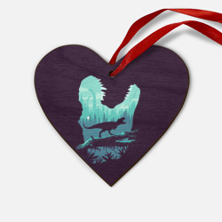 Деревянная игрушка Сердце T-Rex