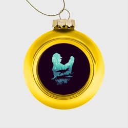 Ёлочный шар стеклянный/пластиковый T-Rex