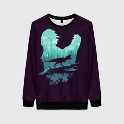 Женский свитшот 3D T-Rex