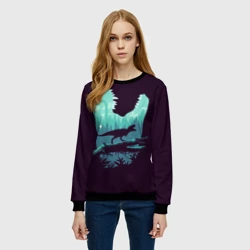Женский свитшот 3D T-Rex - фото 2