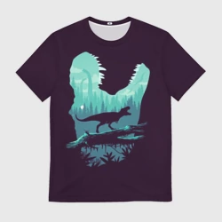Мужская футболка 3D T-Rex