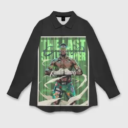 Женская рубашка oversize 3D Исраэль Адесанья