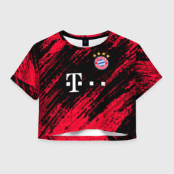 Женская футболка Crop-top 3D Bayern Munchen Бавария