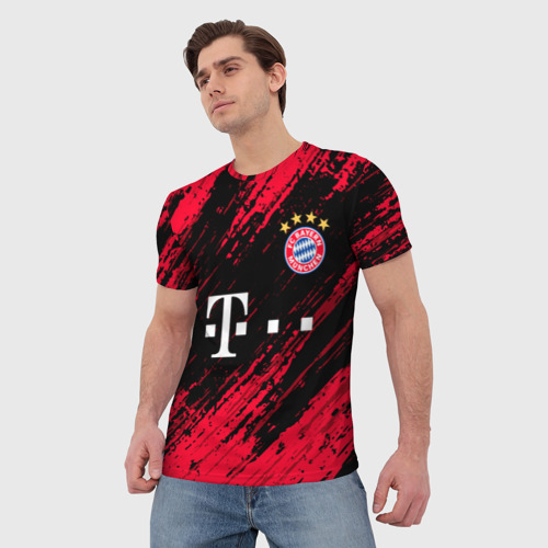 Мужская футболка 3D Bayern Munchen Бавария, цвет 3D печать - фото 3