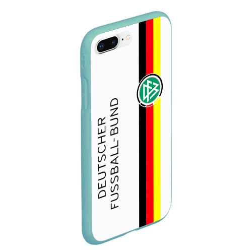Чехол для iPhone 7Plus/8 Plus матовый Сборная Германия, цвет мятный - фото 3