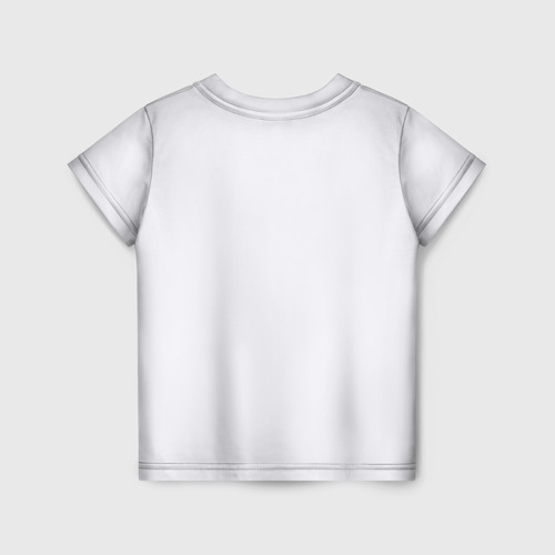 Детская футболка 3D с принтом СБОРНАЯ ИТАЛИИ, вид сзади #1