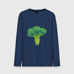Мужской лонгслив хлопок Симпатичный брокколи