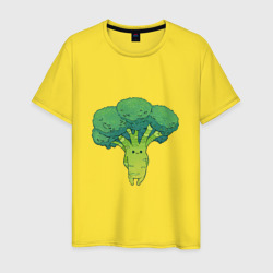 Симпатичный брокколи – Мужская футболка хлопок с принтом купить со скидкой в -20%