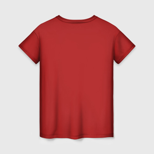 Женская футболка 3D с принтом Будь храбрым, вид сзади #1