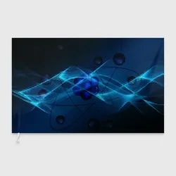 Флаг 3D Атом