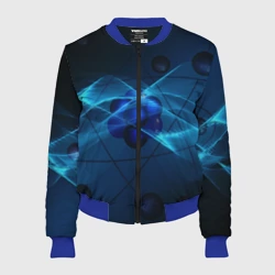 Женский бомбер 3D Атом