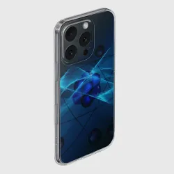 Чехол для iPhone 16 Pro силиконовый с защитой камеры Атом - фото 2