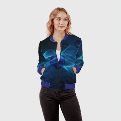 Женский бомбер 3D Атом - фото 2
