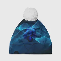 Шапка 3D c помпоном Атом