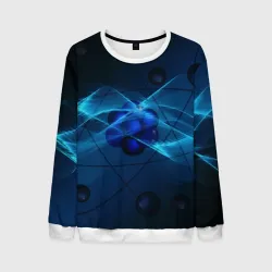 Мужской свитшот 3D Атом
