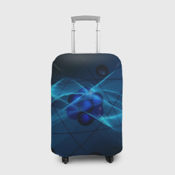 Чехол для чемодана 3D Атом
