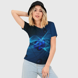 Женская футболка 3D Slim Атом - фото 2